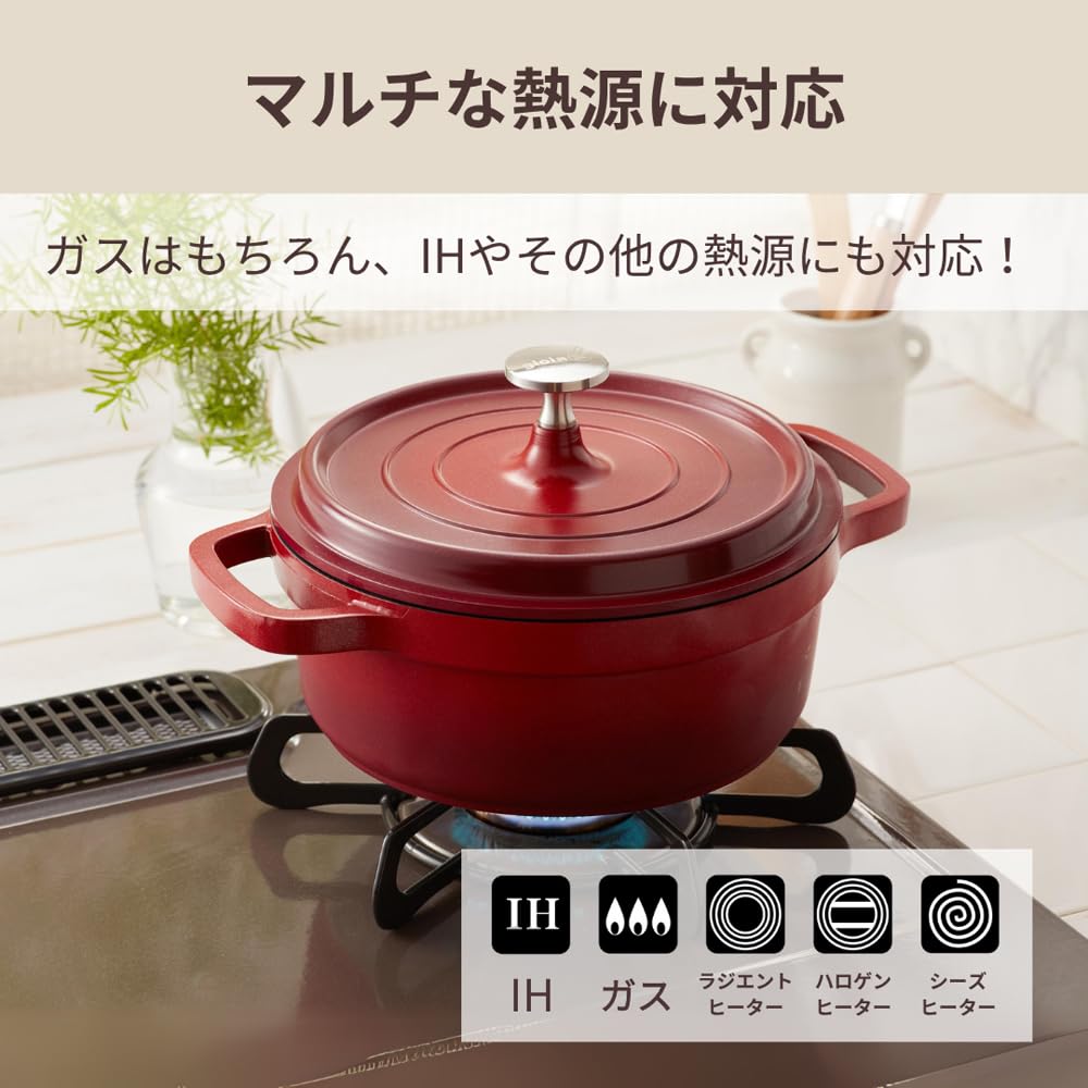 Amazon｜万年 mannen gioia ジョイア 両手鍋 24cm IH対応 キャセロール